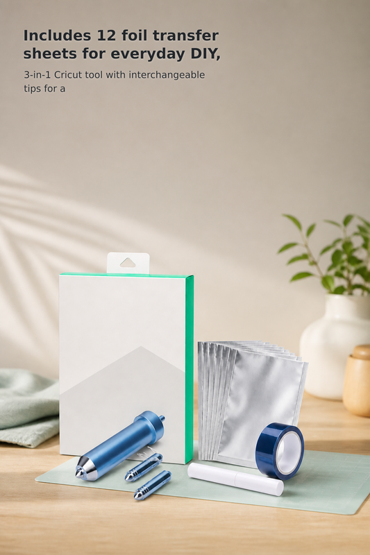 Foil Transfer Tool Kit with 12 Foil Sheets