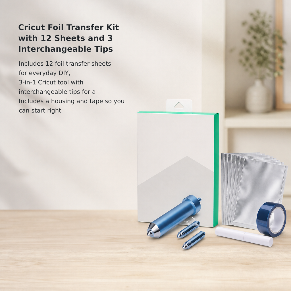 Foil Transfer Tool Kit with 12 Foil Sheets